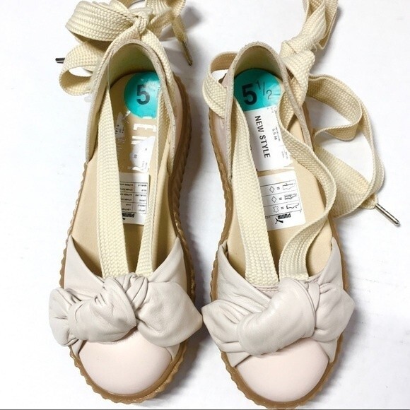 FENTY x PUMA Bow Creeper Sandal Pink Oatmeal 5.5 NWOB - Picture 6 of 8